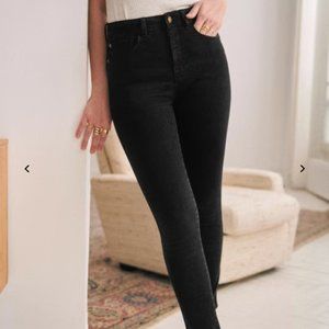 Sezane Perfect Slim Black Jeans, Size 32